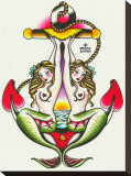 Two Mermaids Płótno naciągnięte na blejtram - reprodukcja autor Susana Alonso