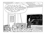 The High School of Music and Art and Economics-'Excuse me, sir, but what w… - New Yorker Cartoon Premium Giclee Print by Jack Ziegler