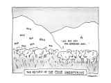 The Return Of The Four Sheepskins - New Yorker Cartoon Premium Giclee Print by James Stevenson