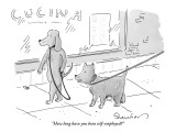 "How long have you been self-employed?" - New Yorker Cartoon Premium Giclee Print by Danny Shanahan