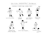 Political Candidates' Playbook-Signals from the sidelines - New Yorker Cartoon Premium Giclee Print by James Stevenson