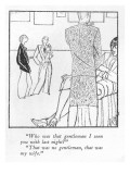 "Who was that gentleman I seen you with last night?"-"That was no gentlema…" - New Yorker Cartoon Premium Giclee Print by R. Thayer