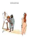 SKETCHBOOK-THE MASTER'S HAND - New Yorker Cartoon Premium Giclee Print by William Steig