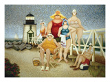 Strandurlaub Poster von Lowell Herrero