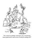 "It's a mixed-use facility: retail space, low-rent housing, luxury  apartm…" - New Yorker Cartoon Premium Giclee Print by Sidney Harris