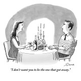 "I don't want you to be the one that got away." - New Yorker Cartoon Premium Giclee Print by Joe Dator
