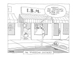The Downsizing Continues-'Mornin' Mrs. Kernwinkel. And what can we do for … - New Yorker Cartoon Premium Giclee Print by Jack Ziegler