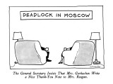 Deadlock In Moscow-"The General Secretary Insists That Mrs. Gorbachev Writ…" - New Yorker Cartoon Premium Giclee Print by James Stevenson