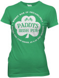 Juniors: Its Always Sunny In Philadelphia - Paddy's Pub Shamrock T-Shirt