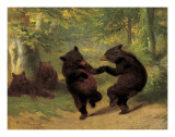 Dancing Bears Poster von William Holbrook Beard