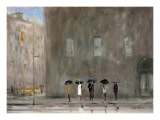Waiting For A Cab, Park Avenue Lámina por Max Moran Waiting For A Cab, Park Avenue Lámina por Max Moran