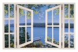 Hora de isla con ventana (Island Time with Window) Posters por Diane Romanello