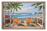 Tropical Terrace for Two Print by Sung Kim Tropical Terrace for Two Print by Sung Kim