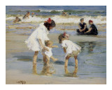 Children Playing at the Seashore Posters by Edward Henry Potthast