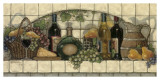 Despensa de vino, fruta y queso Láminas por Janet Kruskamp