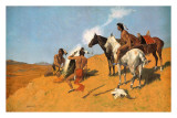 The Smoke Signal Pôsters por Frederic Remington
