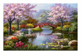 Japanese Garden in Bloom Plakat autor Sung Kim Japanese Garden in Bloom Plakat autor Sung Kim