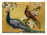 Peacocks Print by Suzanne Etienne