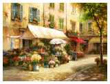 The Flower Market Prints by Han Chang The Flower Market Prints by Han Chang