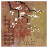 Japanese Branch Floral Posters by Evelia Sowash