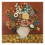 Gold with Black Vase Prints by Suzanne Etienne