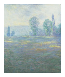 A Meadow in Giverny Print by Claude Monet