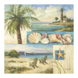 Seaside Collage II Póster por Barbara Mock Seaside Collage II Póster por Barbara Mock