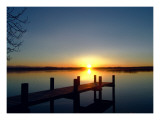 Sunset Dock Kunstdrucke von Ilona Wellmann