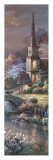 Reflets paisibles, panneau II Affiches par Alma Lee