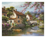 Country Village Canal Sztuka autor Sung Kim Country Village Canal Sztuka autor Sung Kim