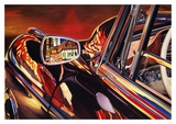 1956 Mercedes 220 Las Vegas Print by Graham Reynolds
