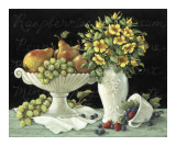 Wild Roses with Fruit Posters par Janet Kruskamp
