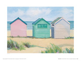 Beach Huts Giclee Print by Jane Hewlett