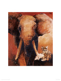 Savanne Giclée-Druck von Wil Van Der Laan