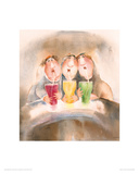 Girlfriends In Paradise Giclee Print by Erika Oller
