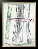 Roll of Bills, c.1962 Framed Giclee Print by Andy Warhol