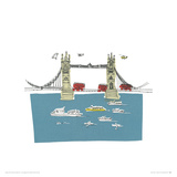 To the Tower - London II Giclee Print by Susie Brooks