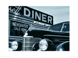 Massachusetts Diner Giclee-trykk av Alain Bertrand
