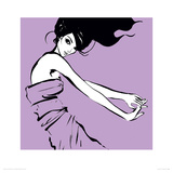 Boysenberry Swirl Giclee Print by Megan Hess