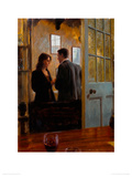 Conversation in the Lounge Bar Giclee Print by Aldo Balding
