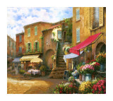 Flower Market Piazza Prints by Han Chang