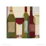 The Wine Collection Giclee Print by Julia Hawkins