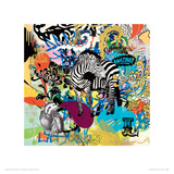 KALEIDOSCOPE (Zebra) Giclee Print by Ben Allen