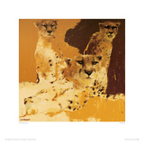 Cheetahs II Giclee Print by Wil Van Der Laan