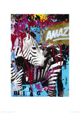 Zebrafitti Customized Giclee Print by Ben Allen