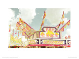 Pop Corn Stall Giclee Print by Zee Longenecker