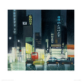 Night On Broadway Giclee Print by Xavier Carbonell
