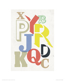 Broken Alphabet Reproduction procédé giclée par Anthony Peters