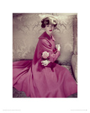 Red Coat, Vogue 1955 Gicleetryck av Norman Parkinson