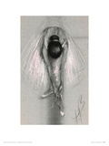 Ruban Rose Giclee Print by Hazel Bowman